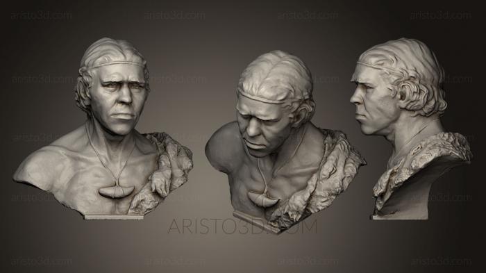 Busts and heads antique and historical (BUSTA_0543) 3D model for CNC machine